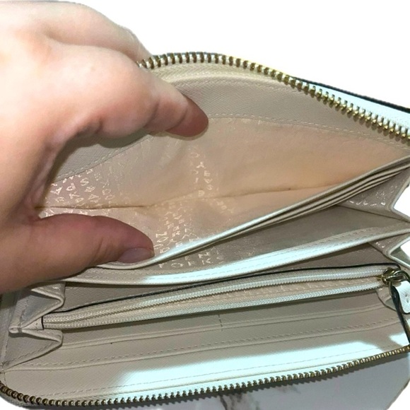 Kate Spade New York Neda Laurel Way Zip Around Wallet WLRU2670 Cement/Pumice - Picture 11 of 14